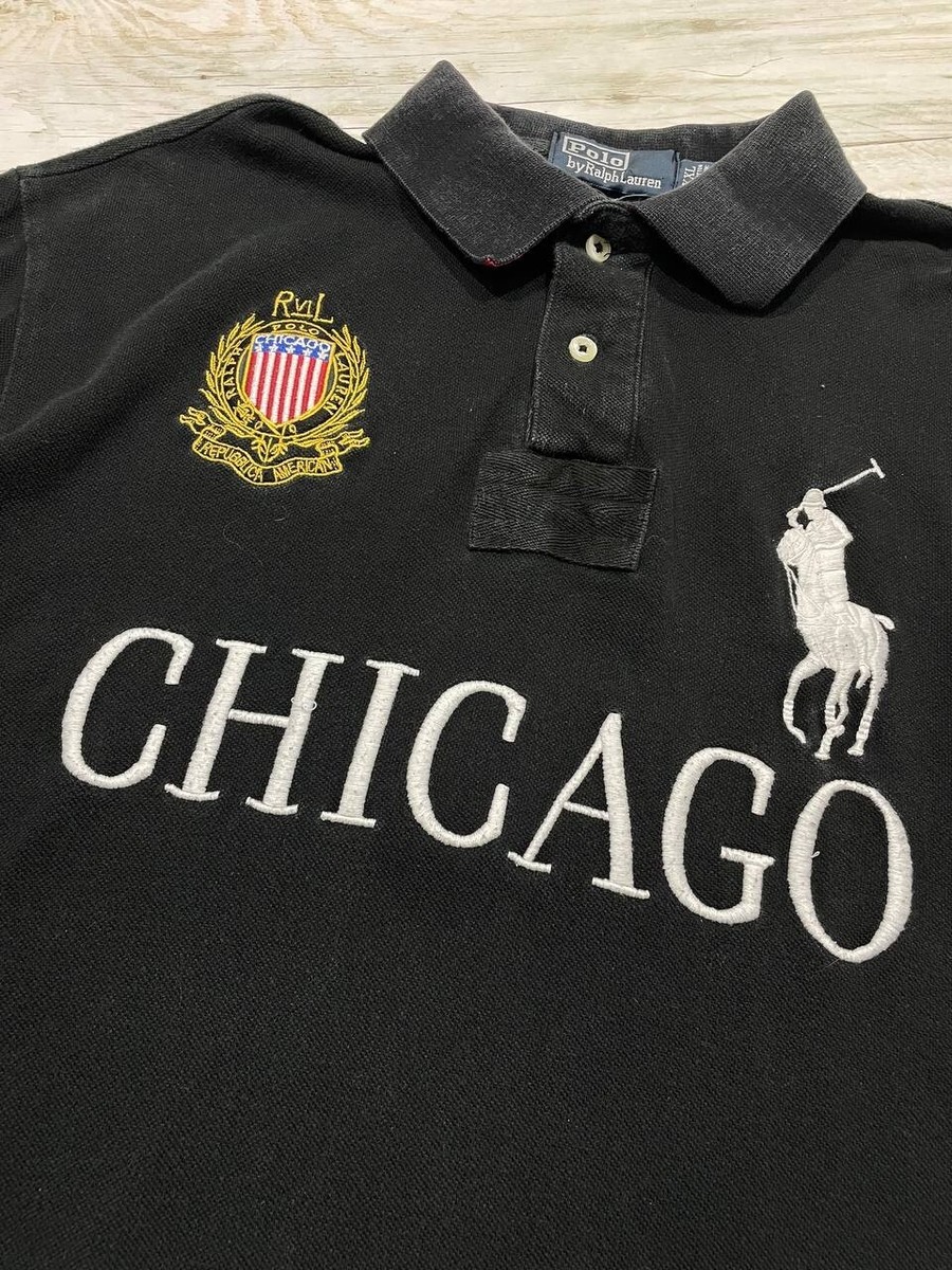 トップス POLO RALPH LAUREN CHICAGO POLO SHIRT M POLO RALPH LAUREN Men's MLB Collection Cubs Chicago Classic