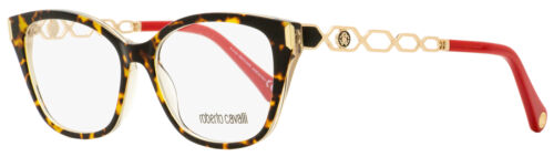 Roberto Cavalli Prostokątne okulary RC5113 056 Złote/Rubinowe Czerwone 52mm 5113 - Zdjęcie 1 z 3