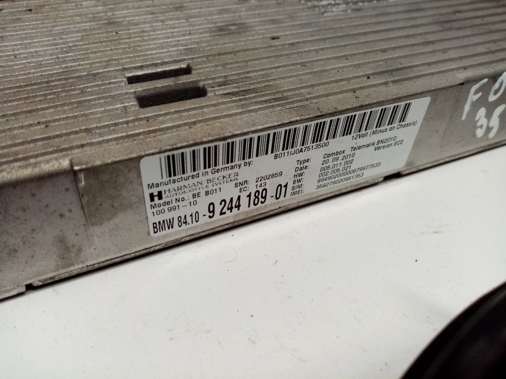 BMW 5 GT F07 2010 Bluetooth control unit module 9244189 ATA7695 | eBay