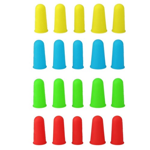 Anti-slip Hot Glue Gun Finger Caps Silicone Finger Cover Sleeve (Red 3pcs) Deu - Afbeelding 5 van 11