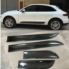 For Porsche Macan Carbon Fiber Car Door Panel Body Side Cover Trims Accessories
