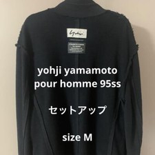 Vintage 1995 SS Yohji Yamamoto Pour Homme Set Up Jacket Pants Size M Rare