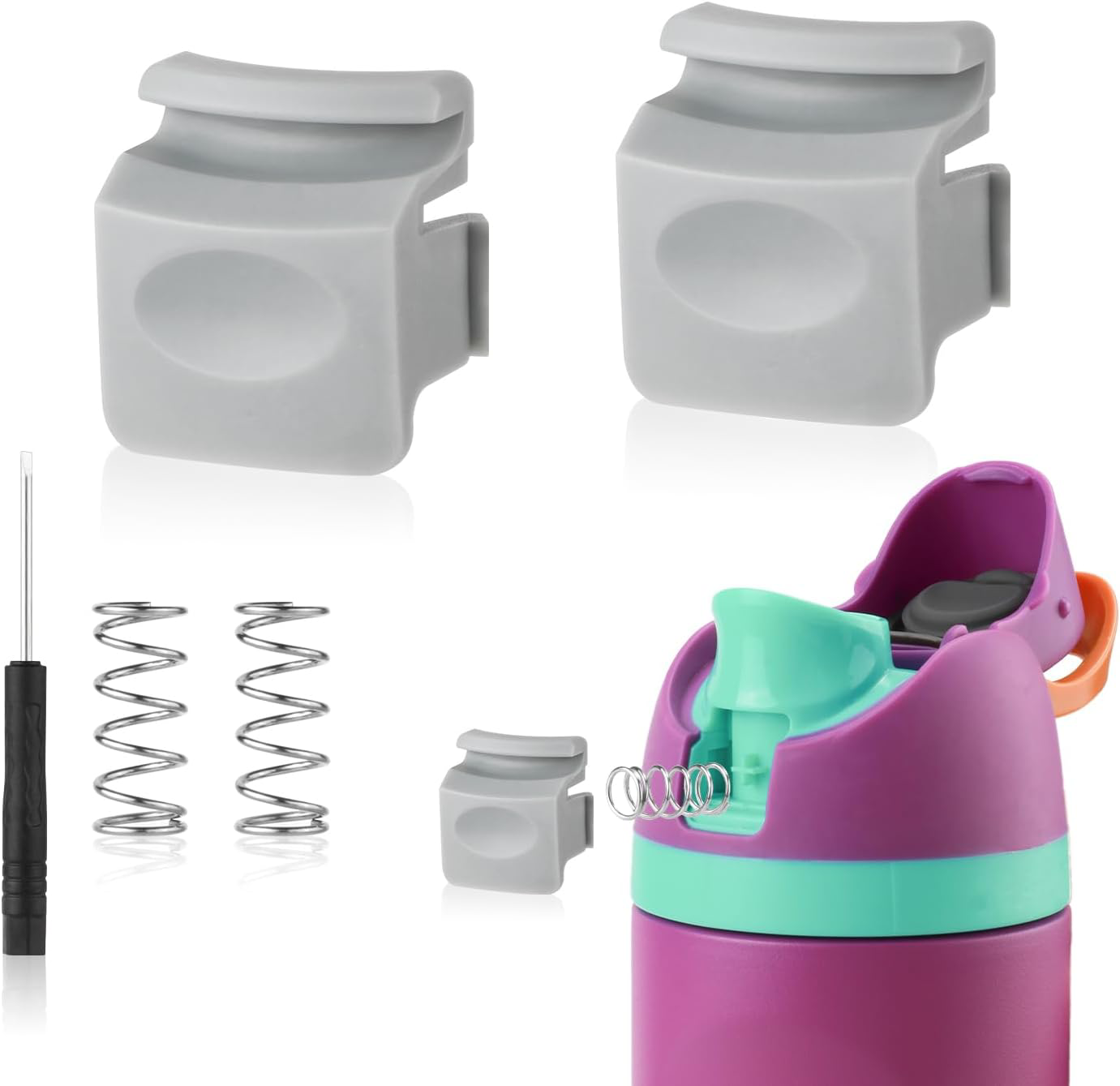 2pcs Replacement Button Compatible with Owala FreeSip 24oz 32oz, BPA-Free Water