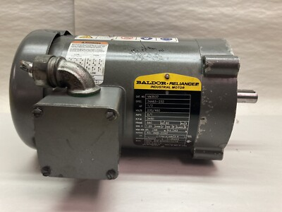 #ad BaldorVM3537MOTOR 1 2HP 230 460V 3450RPM 3PH 56C $100.00
