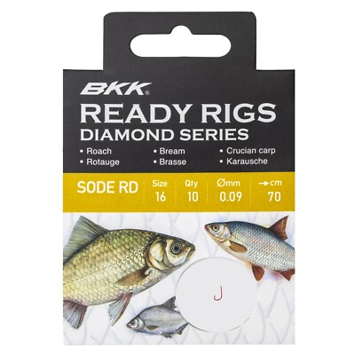 BKK Ready Rig Diamond - SODE gebunde Vorfachhaken Allroundhaken Stipphaken