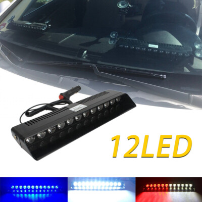 12LED Auto Frontblitzer Blinklicht Notfall Car Strobe Licht Notfall Lampe Lampen