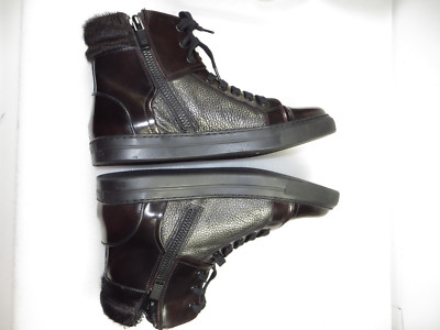 Kenneth Cole NY Leather Lace Up Boots Black Mens 7 Kenneth Cole New York Mens Rhode Leather Lace-Up Chukka  main image 4