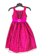 Love by special occasions Black Hot Pink Sparkly Bow Formal Party Dress 10