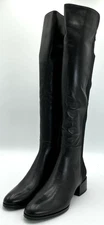 Spring Step Rider Women's Size 7.5 Black Knee High Leather Boots