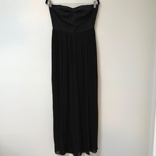 Forever 21 Womens Black Strapless Pleated Dress Size S