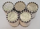 Estate lot Kennedy Half Dollar OBW 5 Roll Lot Circulated Unopened