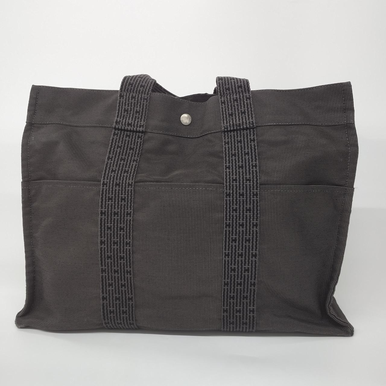 Hermes Grey Fool Toe Leather Tote Bag Shoulder Handbag  