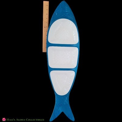 Oversized 30'' Professional Grade Kane Home 3-Section Melamine Fish Serving Dish