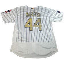 Chicago Cubs 2006 World Series Jersey Majestic Authentic Rizzo Sz 52 White Gold