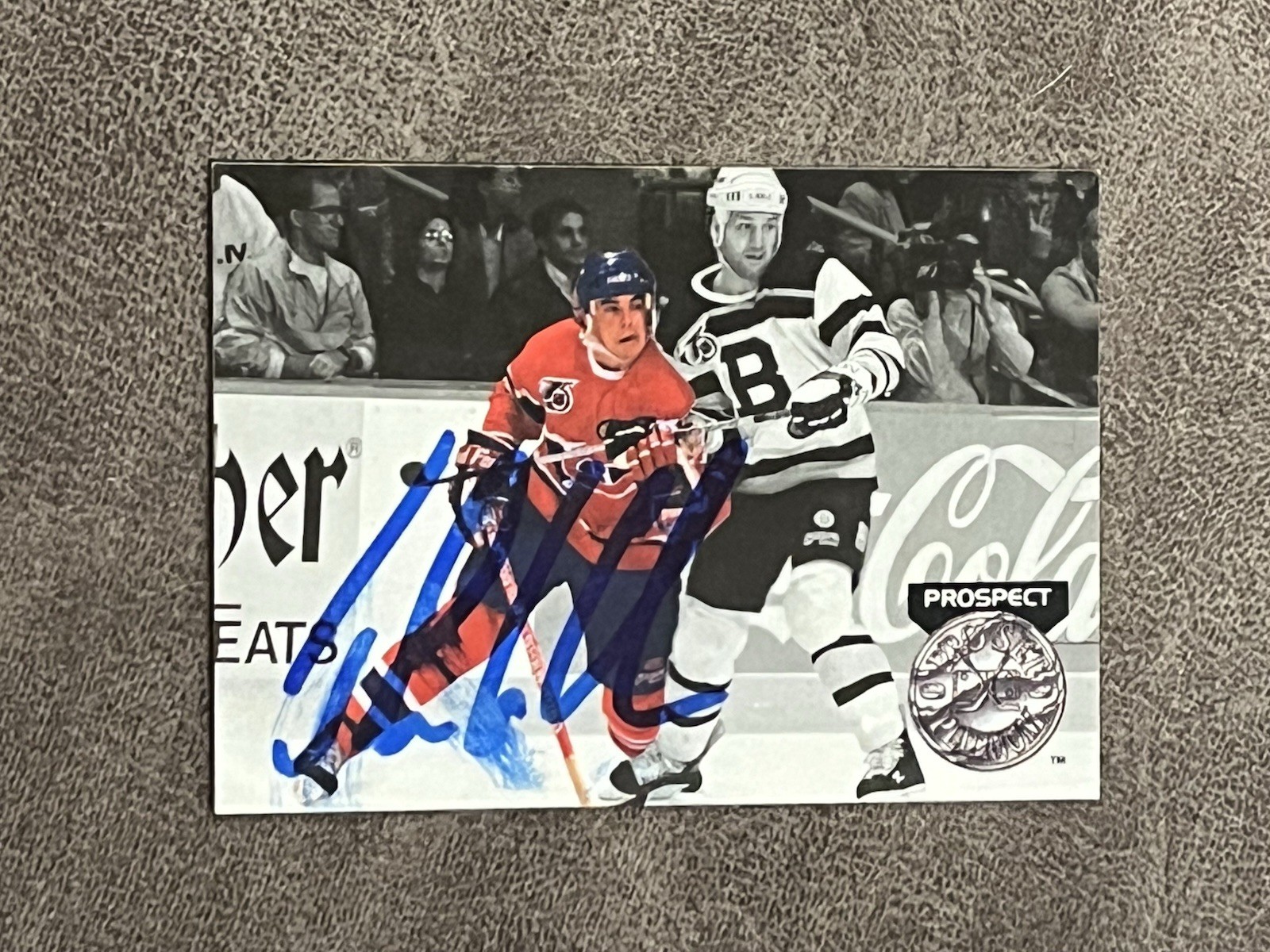 1991-92 Pro Set Platinum Prospect John LeClair #259 Rookie RC AUTO Autograph!