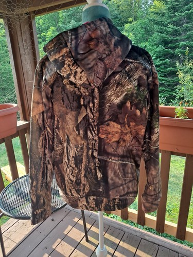 Mossy Oaks Womens Green Camo Hoodie Pullover Drawstring w/Pockets Size Large - Picture 3 of 7
