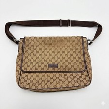 GUCCI GG Bolso de Hombro de Lona Bolso Mensajero Bandolera