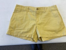 Polo Ralph Lauren Chino Shorts Girls Yellow Size 4 Cotton Pockets Belt Loops