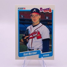 Kent Mercker 1990 Fleer #590 Rookie Atlanta Braves Card MLB Baseball . rookie card picture