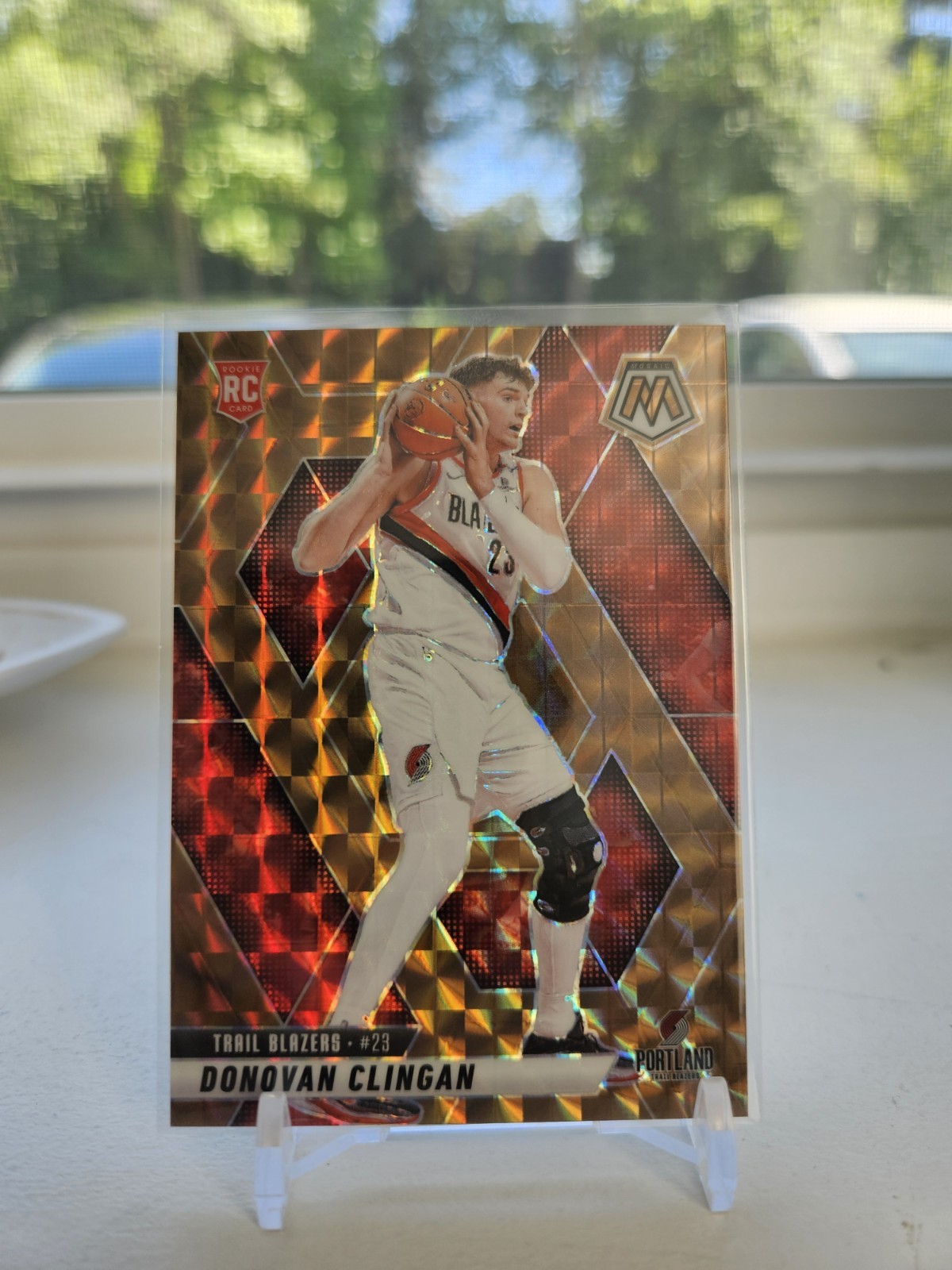 2024-25 Mosaic Donovan Clingan Bronze /75 RC Rookie Trail Blazers #246