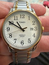 Timex Easy Reader TW2P81500 Two-Tone Indiglo Date Quartz 38mm Expansion Watch