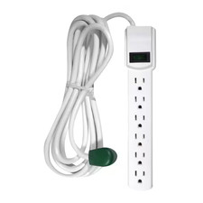 6 Outlet Surge Protector with 12 Ft. Heavy Duty Cord
