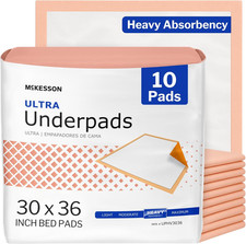 Ultra Underpads, Adult Incontinence Bed Pads, Chux, Disposable, Heavy Absorbency