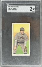 Joe Tinker HOF Hands On Knees Sweet Caporal 150 Subjects Factory 30 - SGC 2
