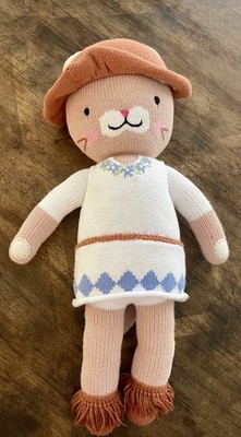 CUDDLE and KIND Chelsea Kitty Cat Knit Doll Plush Retired 20  Stuffed Toy READ!
