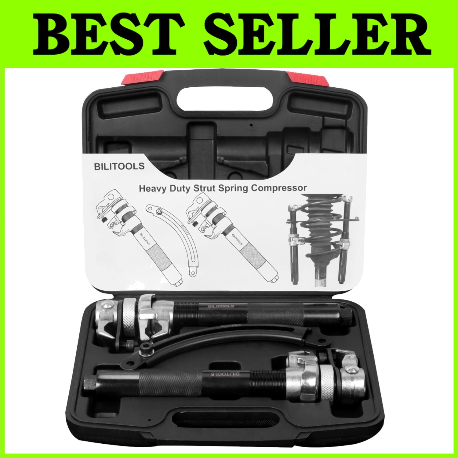 Adjustable Coil Spring Compressor Kit, Maximum Load 2645LB