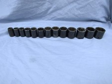 13 Used Blackhawk 12 Inch Drive Impact Sockets 12 To 1 14 Inch Barely Used