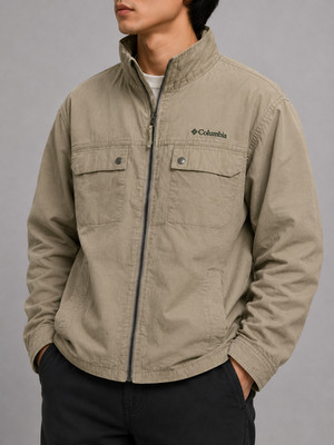 Columbia Utility Jacke Beige   Leichte Outdoor Jacke Gr. L