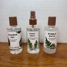 Travel Set - Shower Gel, Bubble Bath & Body Mist New