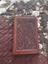 Oberon Design Vintage Leather Card Holder 