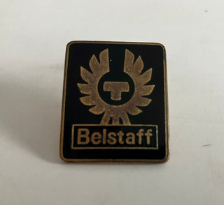 BELSTAFF ENAMEL VTG PIN BADGE TRIALMASTER MOTORCYCLE BIKER