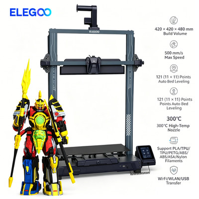 ELEGOO Neptune 4 Max FDM 3D Printer 420 × 420 × 480 mm 300 °C High-Temp Nozzle