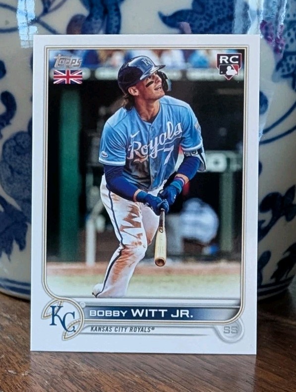 Bobby Witt Jr. 2022 Topps UK Edition Rookie Card No. 50 - Near Mint or Better