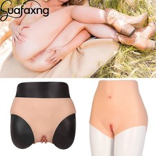 Silicone Underwear Shorts Panty Fake Vagina Transgender For Crossdresser