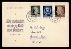 DR WHO 1955 GERMANY DDR FDC SCHILLER COMBO R56706