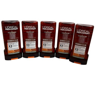 5x L'Oreal Men Expert Barber Club 3-in-1 Wash (Hair, Beard & Body) New