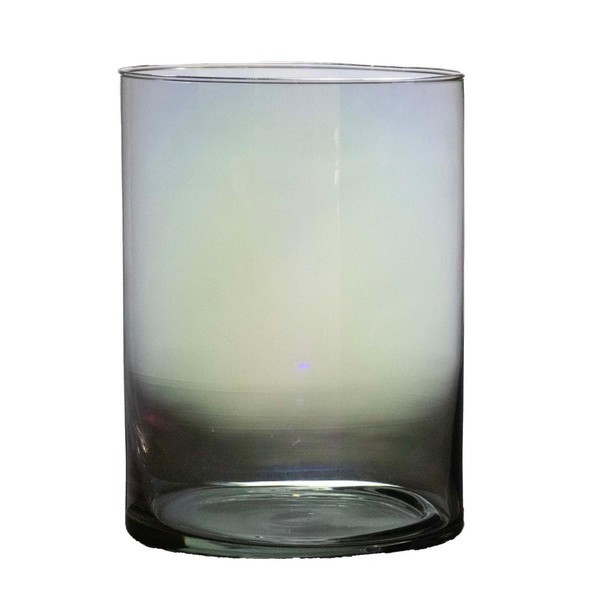 INNA-Glas Blumenvase Zylinder Sanya Earth, Helllila-Klar, 25Cm, Ø18Cm-image