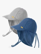 2 Pack Baby Sun Hat, UPF 50 , UV Ray Sun Protection, Cotton, Toddler, Boys Girls