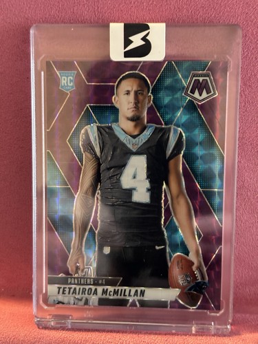 2025 Panini Mosaic Tetairoa McMillan Rookie Variation Purple Prizm /49 Panthers