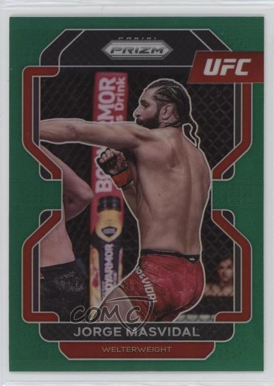 2022 Panini Prizm UFC Green Prizm Jorge Masvidal #116 14h3