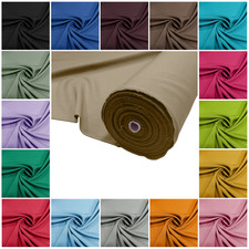 Plain Bi Stretch Polyester Fabric 170GSM 150cm Wide Dress Trouser Suit Material