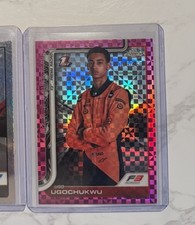 2025 Topps Chrome Formula 1 F1 Ugo Ugochukwu Portrait RC #45 Pink Refractor #