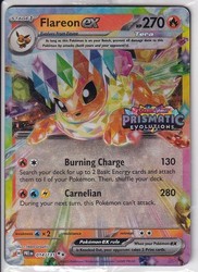 Flareon ex 014/131 Prismatic Evolutions Stamped Promo