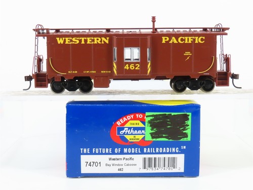 Escala HO Athearn 74701 WP Western Pacific Railroad Bay Window Caboose #462 | Zustand: Used