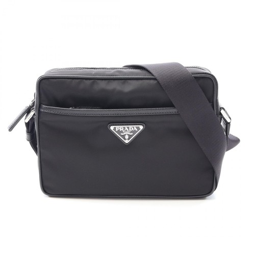 PRADA RE-NYLON TESSUTO+SAFFIANO Shoulder Crossbody Bag 2VH0482DMHF0002 NEW