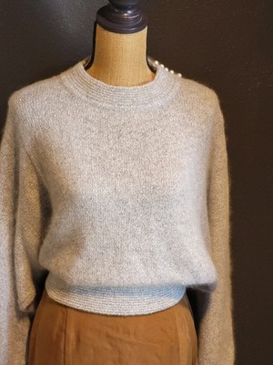 I.B. Diffusion Medium Gray Silk/Angora Sweater